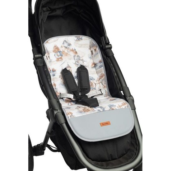 Vložka do kočárku univerzální Dráček jeans