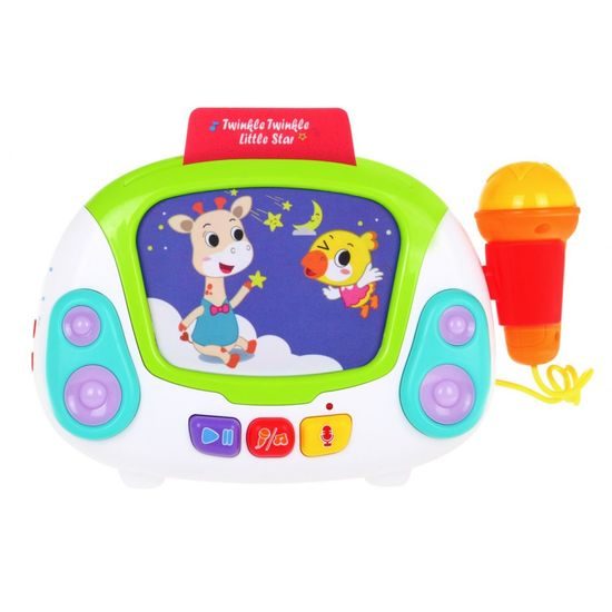 Huile Toys multifunkční karaoke pro nejmenší se světly a zvuky Jukebox