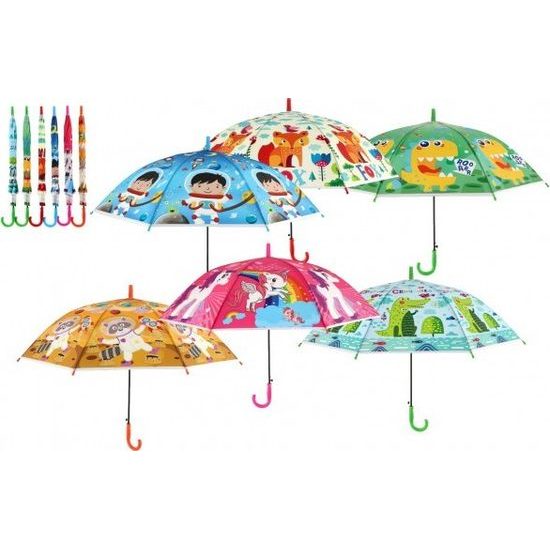 Vystřelovací Deštník - mix 6 barev