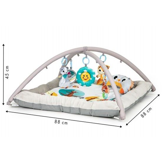 Ecotoys vzdělávací hrací deka se zvířátky Deluxe Gym