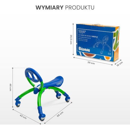 Dětské odrážedlo Toyz Beeetle blue