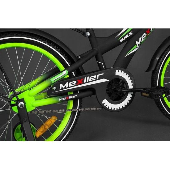 Mexller dětské kolo BMX 20" černozelená