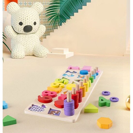 Ecotoys dřevěné edukační počítadlo Wooden Sorter