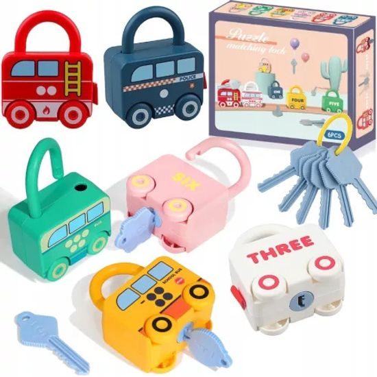 Dětská senzorická Montessori hra Najdi klíček