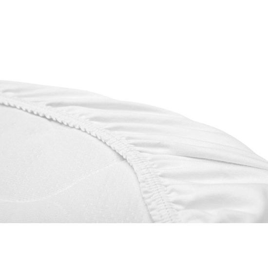 Prostěradlo do kočárku Jersey bílé