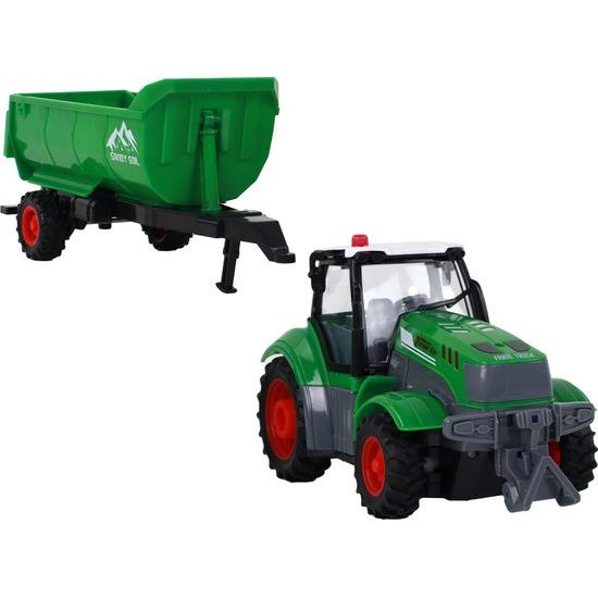 R/C traktor s přívěsem na dálkové ovládání