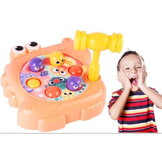 Zatloukání míčků pro nejmenší Funny Hole - růžová