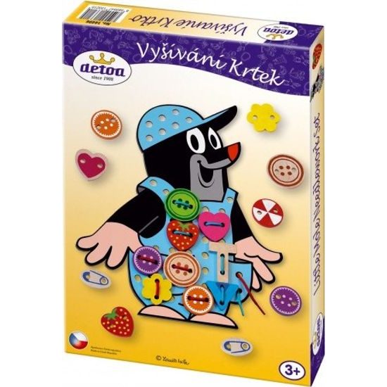 Dřevěné Vyšívání Krtek 26ks