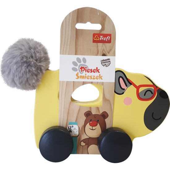 Trefl Trefl Edukační dřevěná hračka Pejsek, žlutý