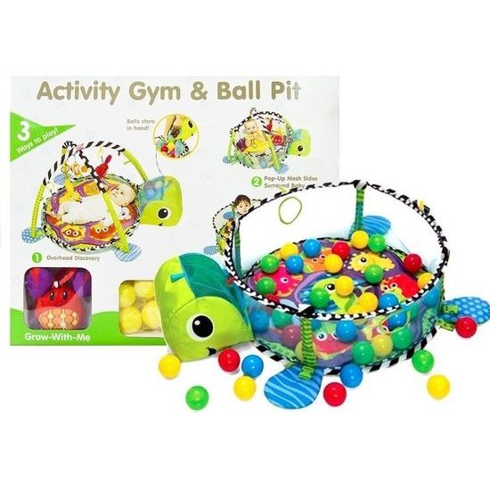 Vzdělávací podložka pro miminko 3v1 želva