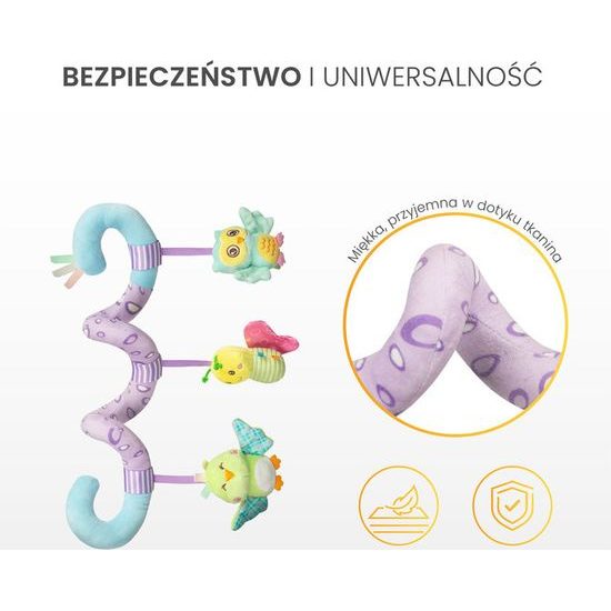 Hračka na postýlku spirála Sensillo Chobotnička