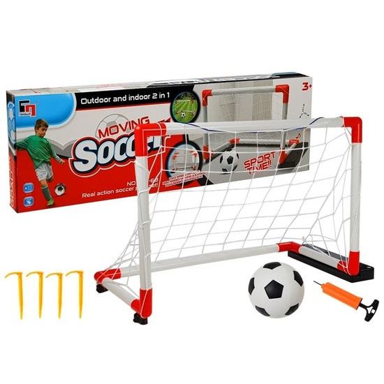 Majlo Toys pohyblivá fotbalová branka na baterie Moving Soccer