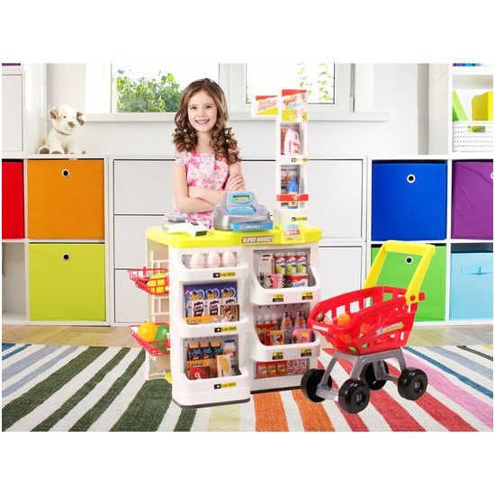 Dětský obchod Supermarket s nákupním vozíčkem