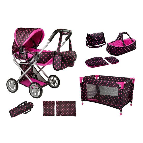 SMONTOVÁNO Alice postýlka pro panenku 7701 černá