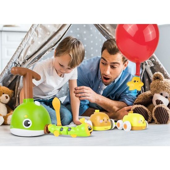 Odpalovač autíček s nafukovacími balónky Rybičky