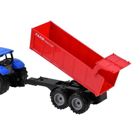 Dětský traktor na setrvačník s vlečkou Farmer Tale