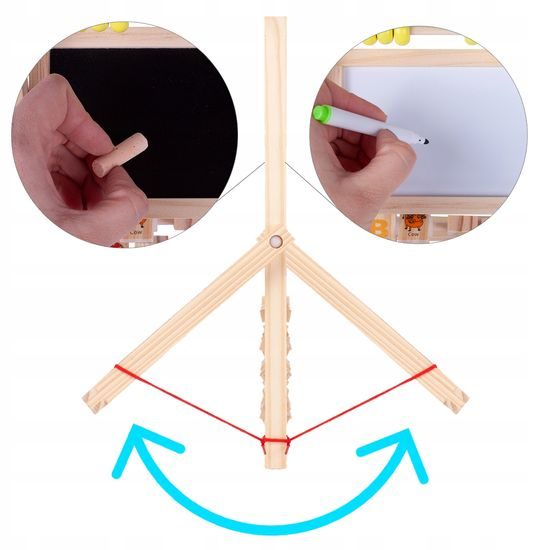 Oboustranná kreslící tabule s počítadlem Alfabet