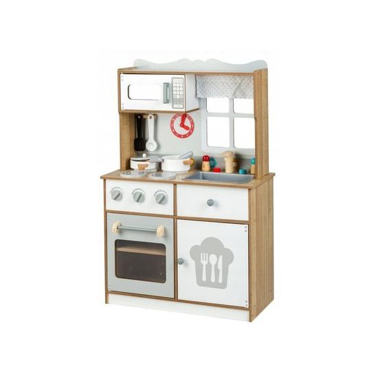 Ecotoys dětská dřevěná kuchyňka s oknem