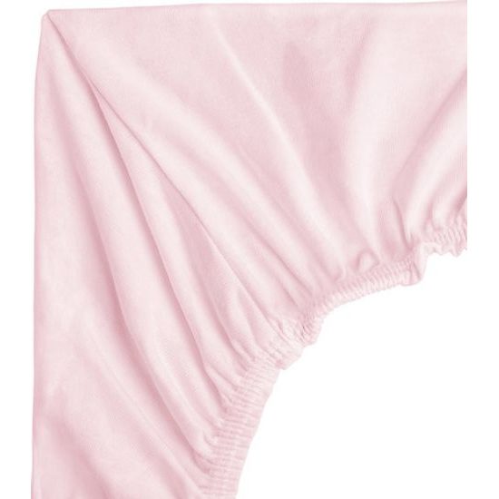Bambusové prostěradlo do kolébky 40x90cm, růžové