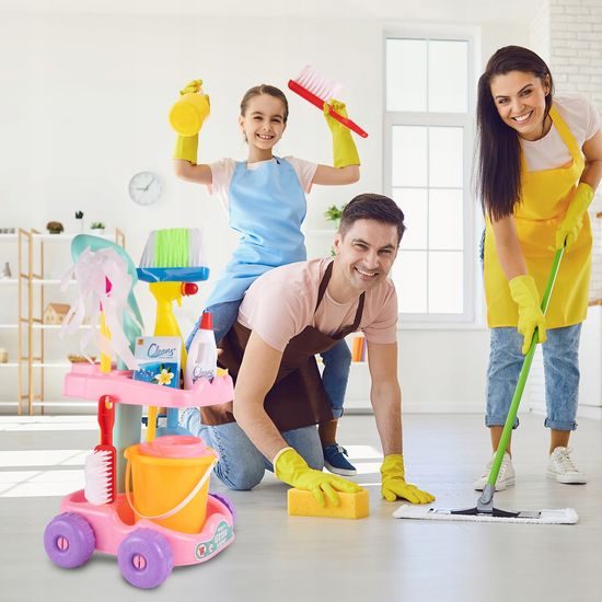 Dětský úklidový vozík s příslušenstvím Little Helper