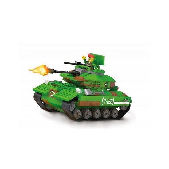 Blocki stavebnice MyArmy tank na poušti 253 dílků