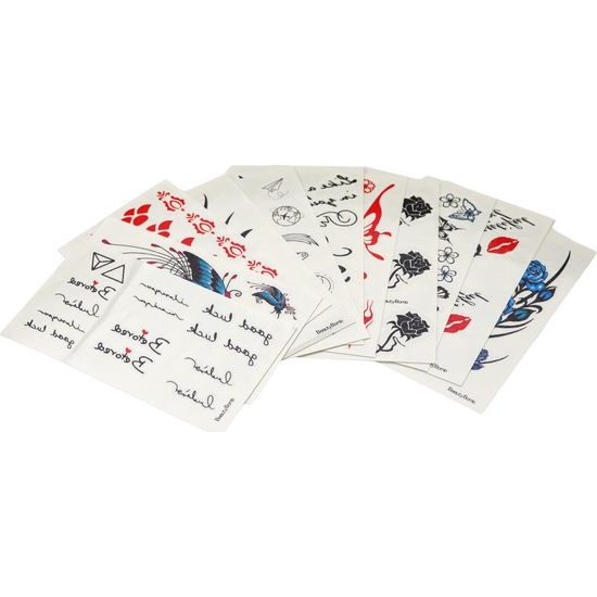 Sada tetování a houbičky na barvení vlasů