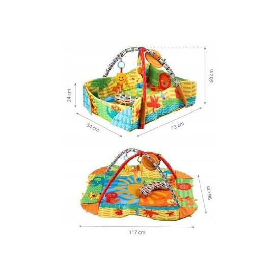 Ecotoys hrací deka 3v1 Veselý cirkus