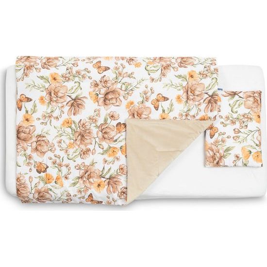 Souprava do postýlky sametová, béžová