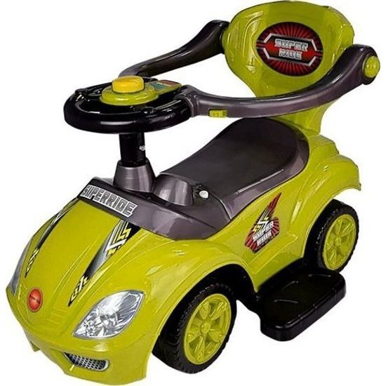 Odrážedlo s posunovačem 3V1 žlutozelené