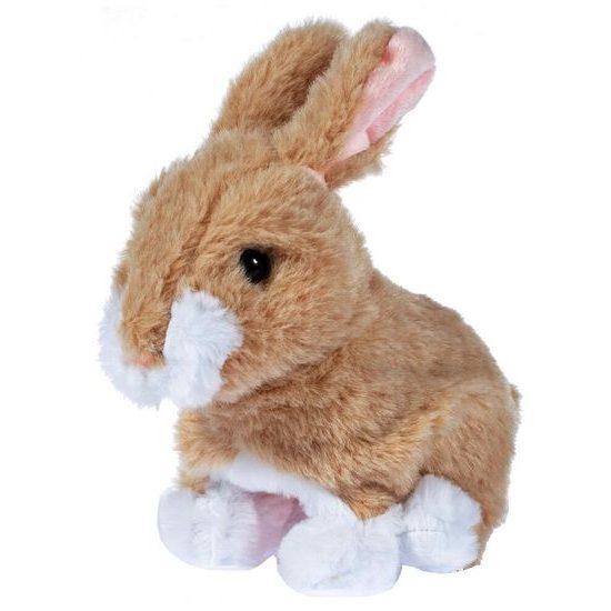 Plyšový králíček na baterie Princess Bunny hnědý