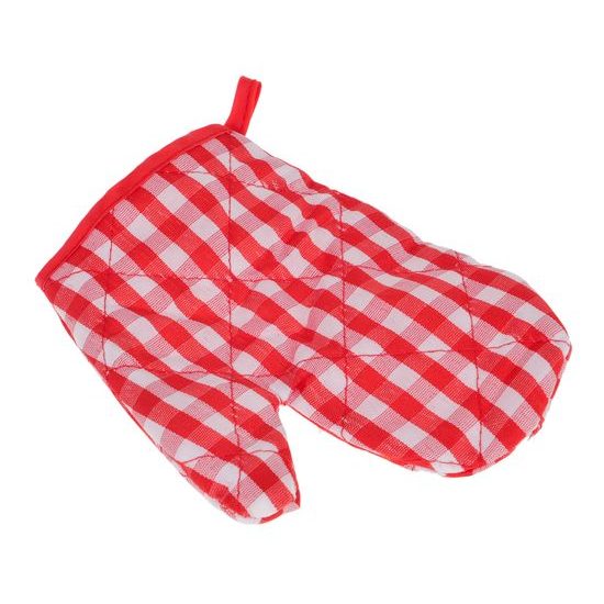 Sada dětského kovového nádobí s kuchyňskou rukavicí Red Kitchenware