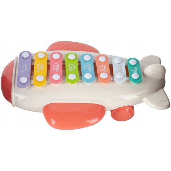 Cimbálky pro nejmenší Airplain Piano růžové