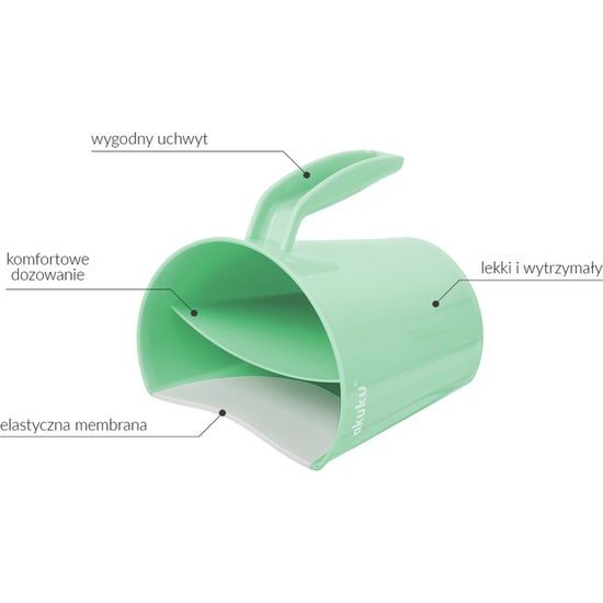 Nádobka na umývání vlasů Akuku mátová