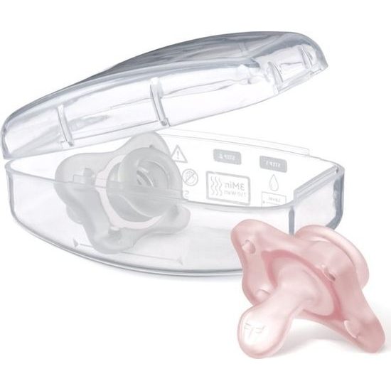 CHICCO Šidítko Physio Mini Soft celosilikonové 0-2m dívka 2 ks