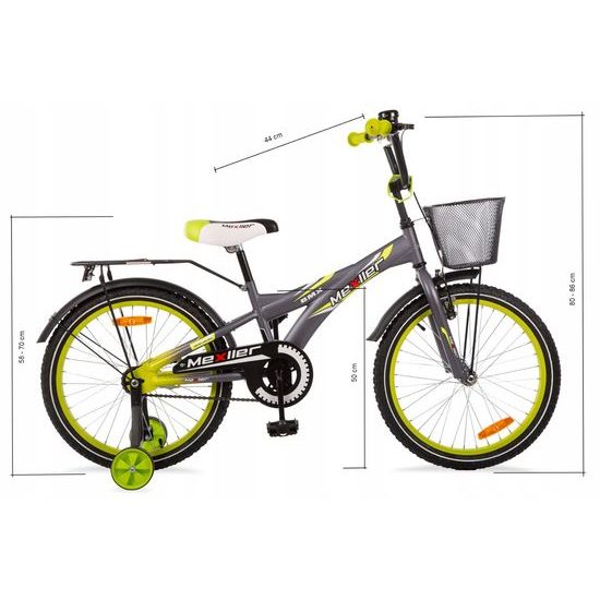 Mexller dětské kolo BMX 20" šedá