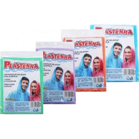 Pláštěnka universální velikost pro dospělé - mix 5 barev