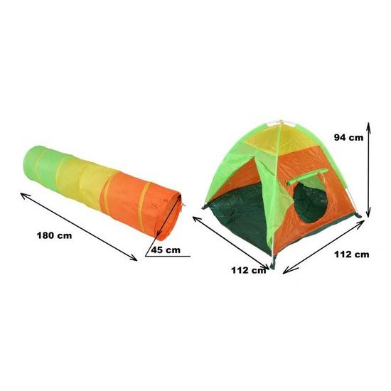 Ecotoys dětský stan 2v1 s tunelem