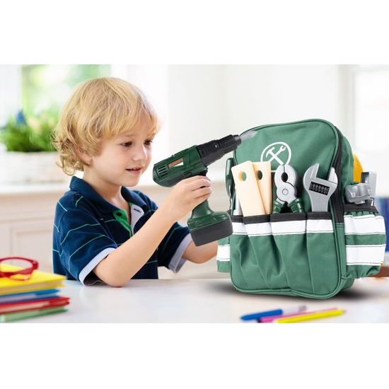 Sada dětského nářadí s vrtačkou na baterie v batůžku Craft Toolbox