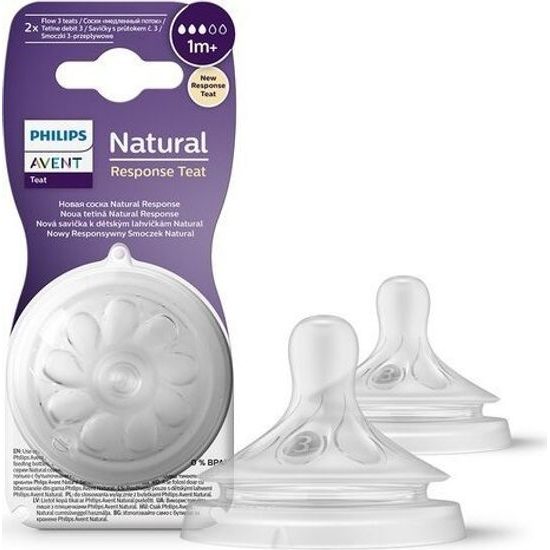 Philips Avent náhradní savičky 3.0 Natural 3-rychlosti průtoku