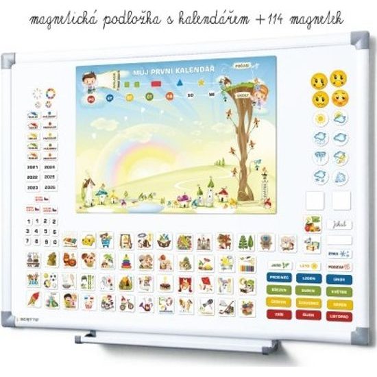 Kalendář magnetický - Školka 114ks magnetek