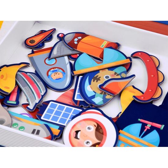 Magnetické puzzle vesmír a ufo 50 dílků