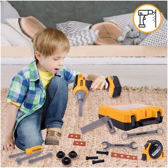Dětské nářadí s vrtačkou na baterie v kufříku Power Tools