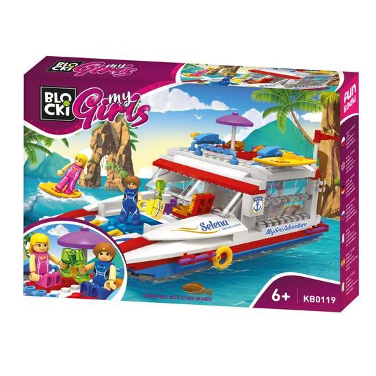 Blocki MyGirls stavebnice mořská jachta 408 dílků