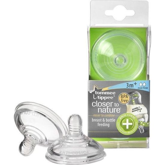 Tommee Tippee Náhradní savičky ANTI-COLIC 3+