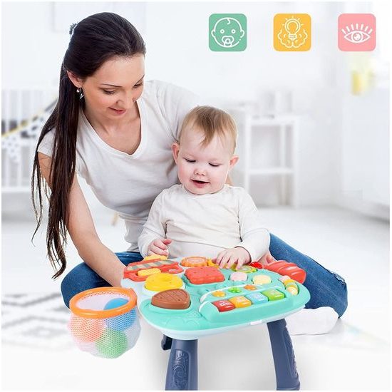 Haunger chodítko 2v1 s hracím stolečkem a košíkovou Active Table - zelené