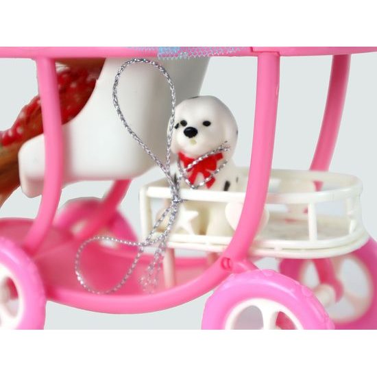 Těhotná panenka Lucy s miminky a doplňky