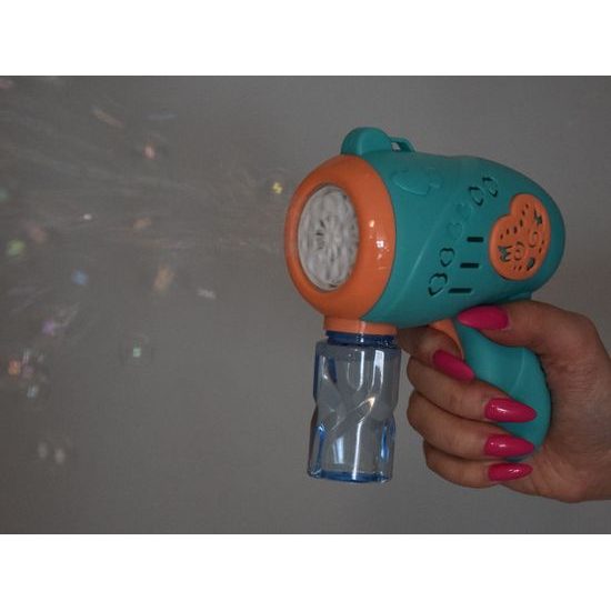 Bublifuk pistole na baterie Color Bubble - modrá