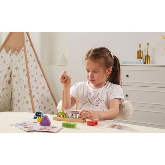 Dřevěné kostky Viga Robot