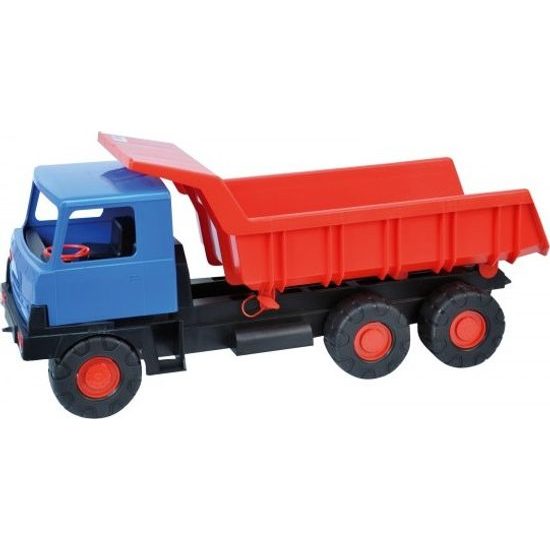 Auto Tatra 815 - korba červená, kabina modrá