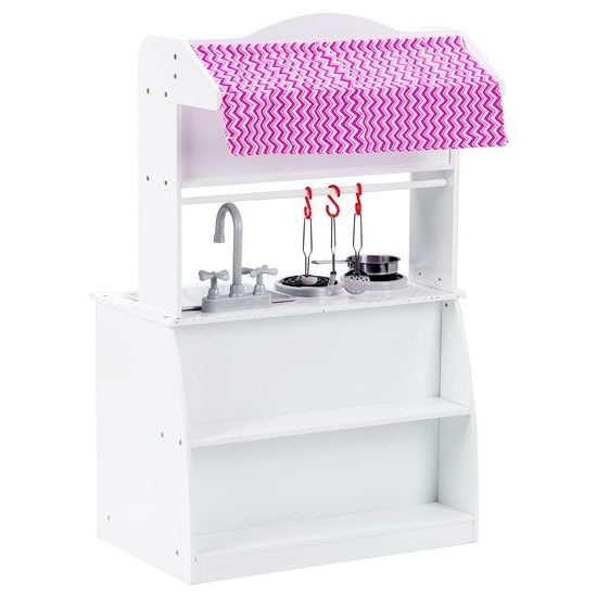 Ecotoys dětská dřevěná kuchyňka 2v1